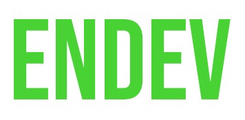 ENDEV font logo green 4